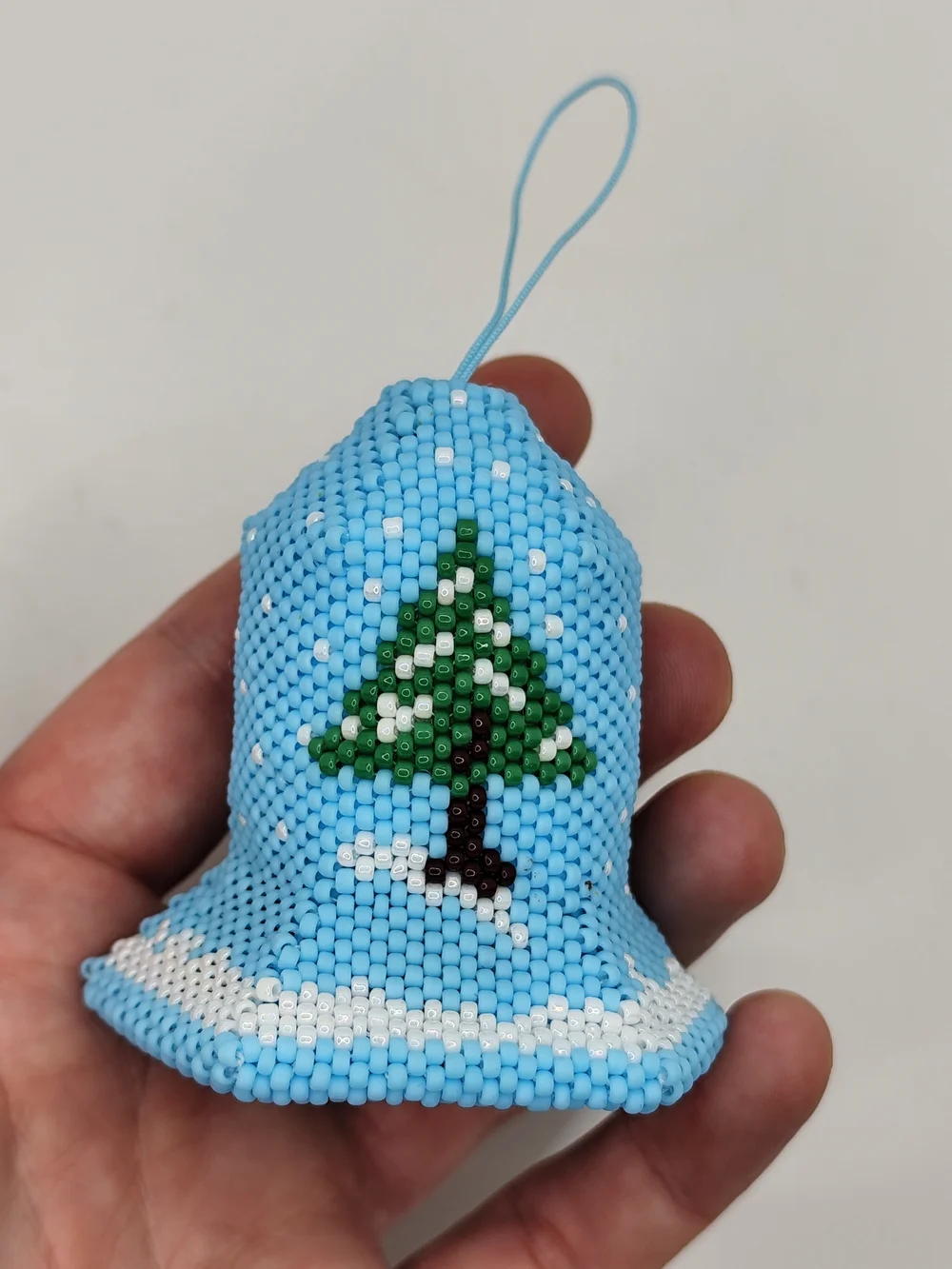 Handmade beaded bell